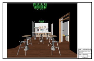 UNIBE
Sec.01
Julio 8 del 2016
Diseño de Interiores
María Eugenia Castillo 15-0302
Perspectiva
Diseño IV: Restaurantes
Prof. Magaly Caba
 