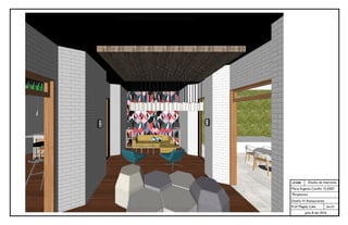 UNIBE
Sec.01
Julio 8 del 2016
Diseño de Interiores
María Eugenia Castillo 15-0302
Perspectiva
Diseño IV: Restaurantes
Prof. Magaly Caba
 
