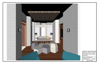 UNIBE
Sec.01
Julio 8 del 2016
Diseño de Interiores
María Eugenia Castillo 15-0302
Perspectiva
Diseño IV: Restaurantes
Prof. Magaly Caba
 