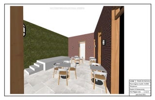 UNIBE
Sec.01
Julio 8 del 2016
Diseño de Interiores
María Eugenia Castillo 15-0302
Perspectiva
Diseño IV: Restaurantes
Prof. Magaly Caba
 