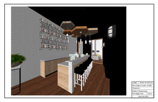 UNIBE
Sec.01
Julio 8 del 2016
Diseño de Interiores
María Eugenia Castillo 15-0302
Perspectiva
Diseño IV: Restaurantes
Prof. Magaly Caba
 