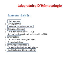 laboratoire hématologie les technique et equipement | PPT