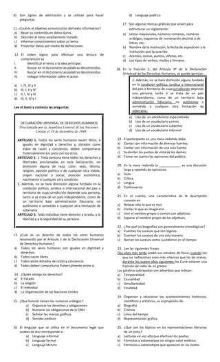 Cuadernillo de Ejercicios para Español. 2o Grado