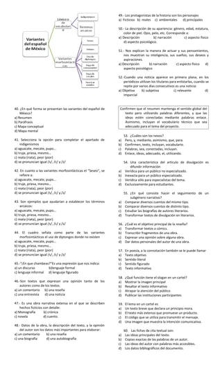 Cuadernillo de Ejercicios para Español. 2o Grado