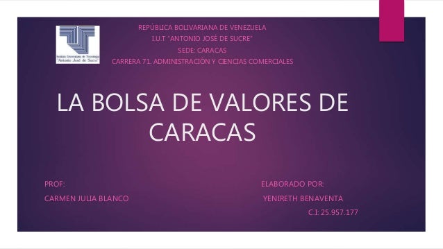 la bolsa de valores venezuela