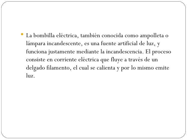 La bombilla