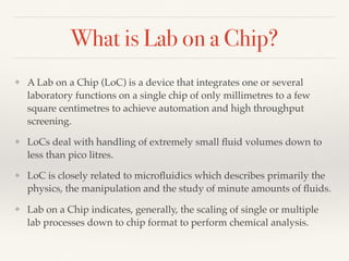 Lab on a chip | PDF