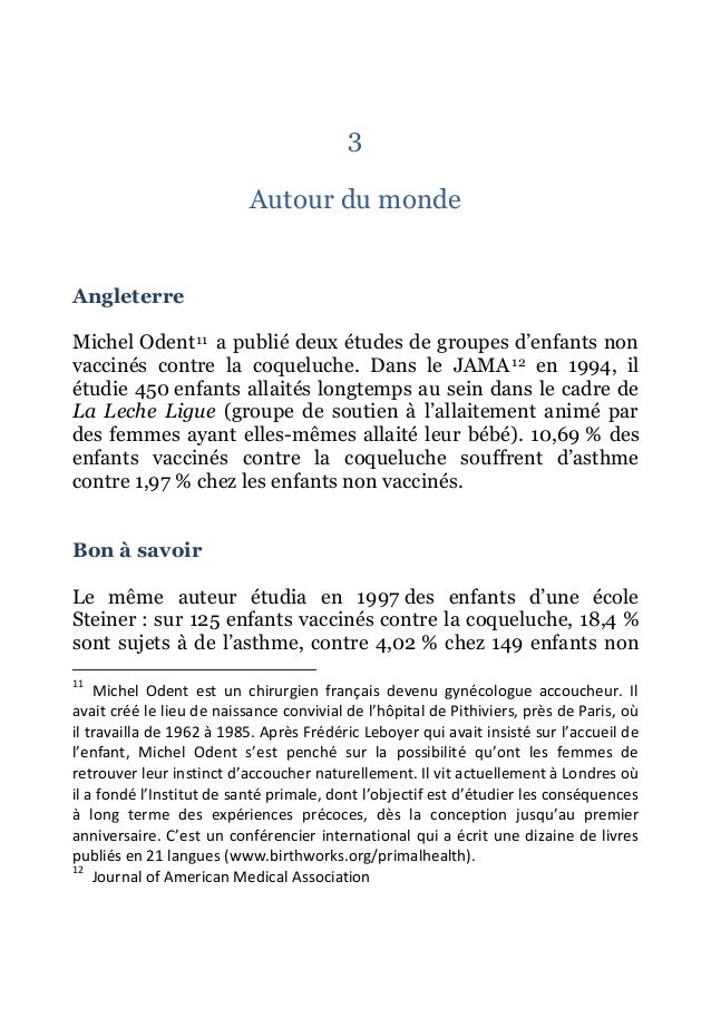 La Bonne Sante Des Enfants Non Vaccines Francoise Berthoud