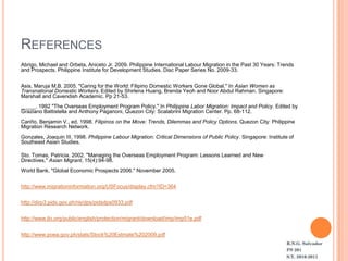 PS 201 Labor Migration And The Global Filipino | PPSX
