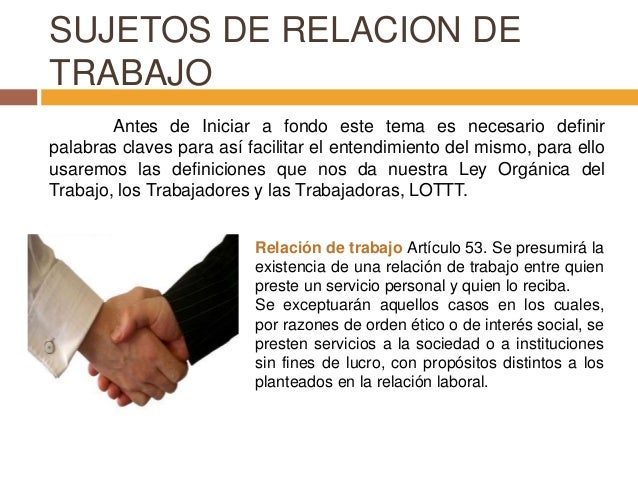 TEMAS DEL 7 AL 12 SUJETOS DE RELACIÓN DE TRABAJO
