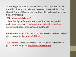 Labor and Migration powerpoint presentation | PPTX