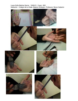 Laura Sofía Medina García. 19/09/15 Curso : 802
Institución : Colegio de La Salle- Materia: Biología - Profesora: Reina Calderón
 