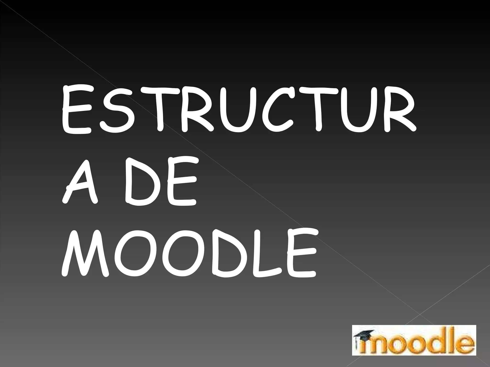 ESTRUCTURA DE MOODLE 