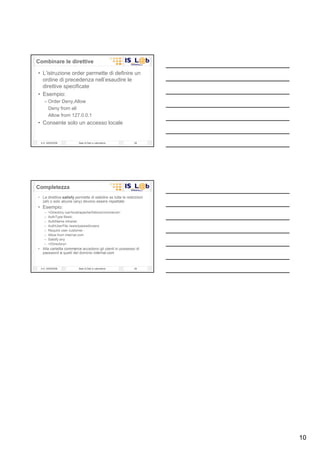 Laboratorio Di  Basi Di  Dati 08  Il  Web Server  Apache