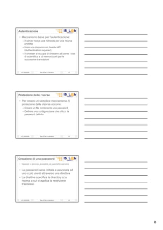 Laboratorio Di  Basi Di  Dati 08  Il  Web Server  Apache