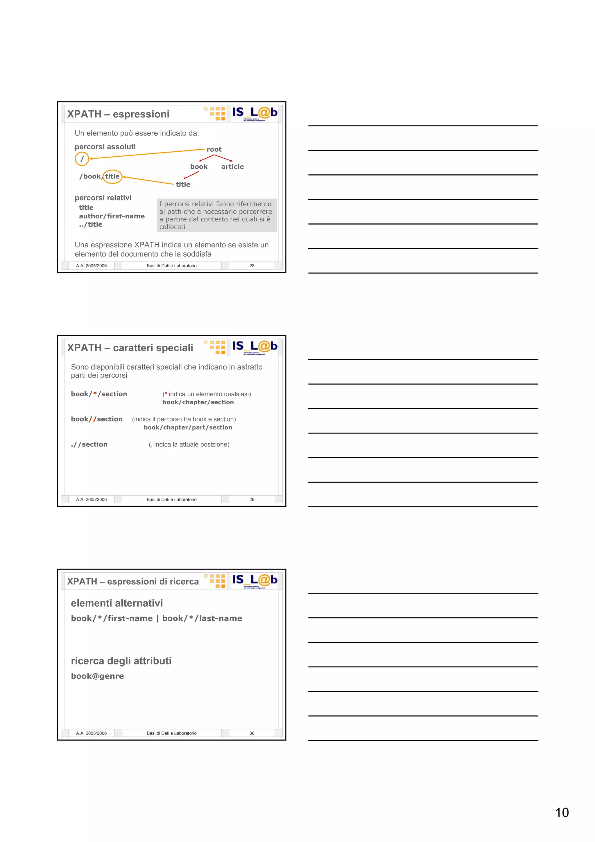 Laboratorio Di  Basi Di  Dati 12  P H P   Gestione Di File  X M L