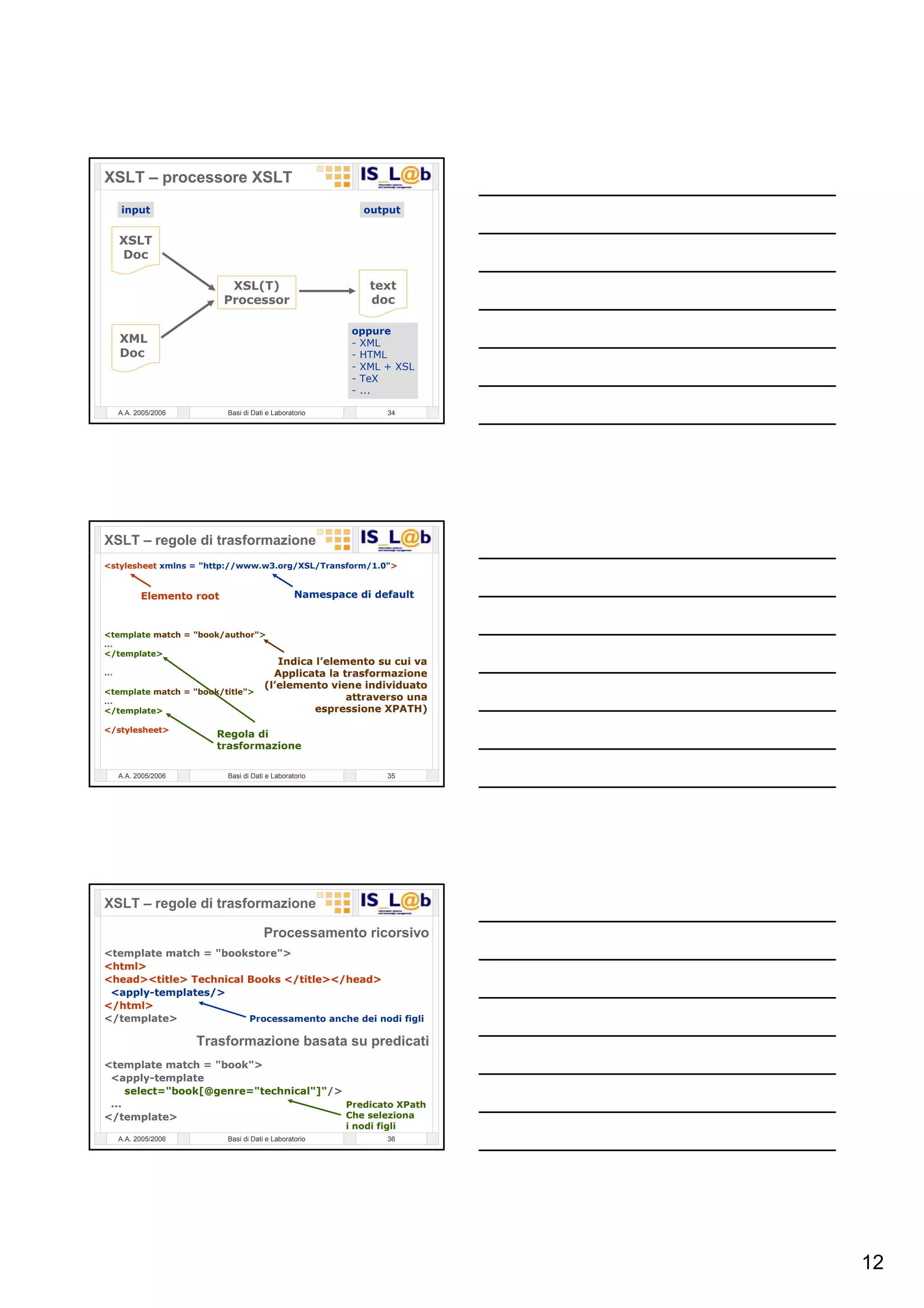 Laboratorio Di  Basi Di  Dati 12  P H P   Gestione Di File  X M L
