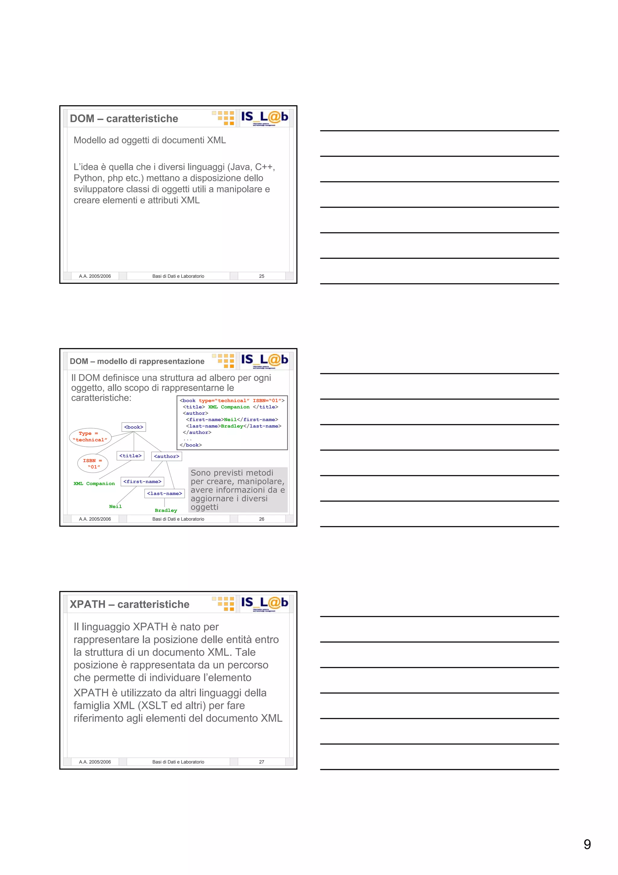 Laboratorio Di  Basi Di  Dati 12  P H P   Gestione Di File  X M L