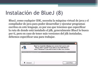 Primer Programa Java en Bluej | PPT