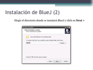 Primer Programa Java en Bluej | PPT