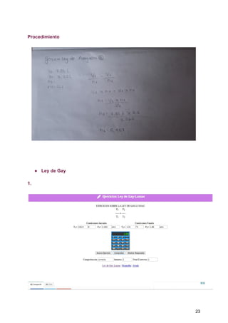 Procedimiento
● Ley​ ​de​ ​Gay
1.
23
 