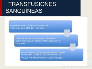 TRANSFUSIONES
SANGUÍNEAS

 