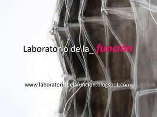 Laboratorio de la_función www.laboratoriodelafuncion.blogspot.com 