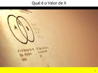 8
Qual é o Valor de X
II Seminário de Instrutores e Gestores de Educação dos Correios
8
 
