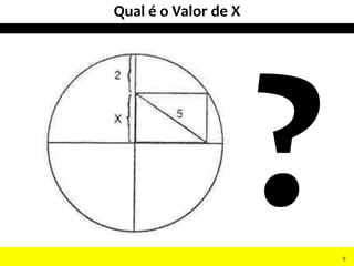 Qual é o Valor de X
9
 