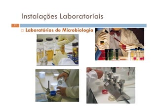 Instalações LaboratoriaisInstalações Laboratoriais
77
 Laboratórios de Microbiologia Laboratórios de Microbiologia
 