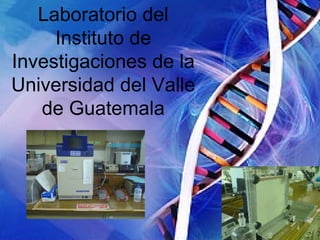 Laboratorio del Instituto de Investigaciones de la Universidad del Valle de Guatemala 