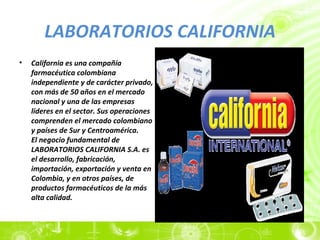 LABORATORIOS CALIFORNIA ,[object Object]