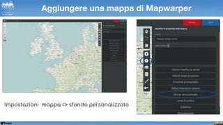 @napo
Aggiungere una mappa di Mapwarper
Impostazioni mappa => sfondo personalizzato
 