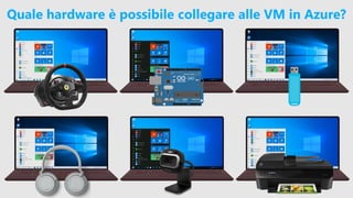 Quale hardware è possibile collegare alle VM in Azure?
 