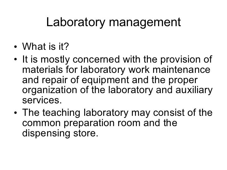 Laboratory Management