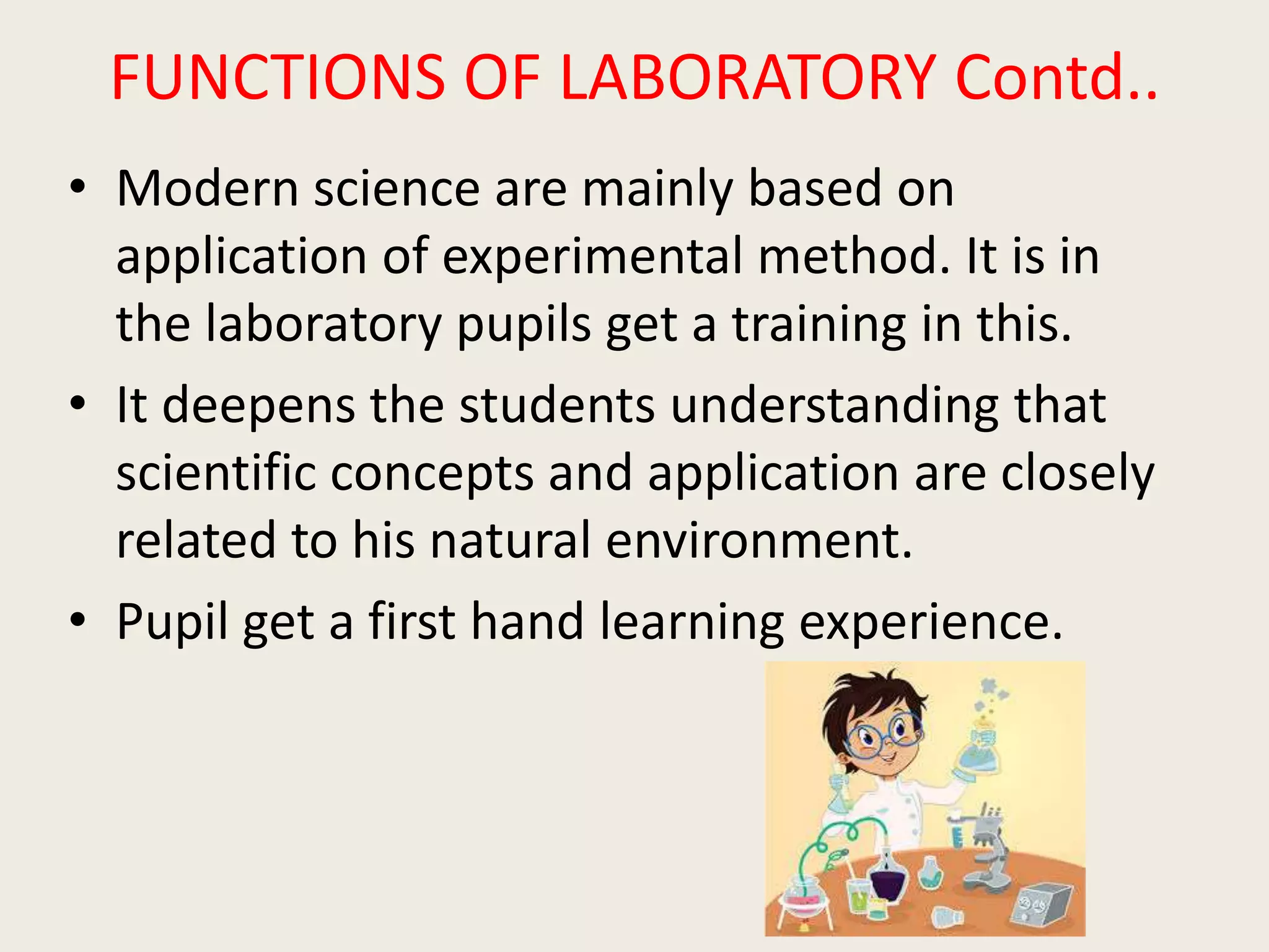 Laboratory and its functions PPT