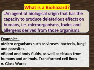 Laboratory Biosafety Laboratory biosafetyClass.ppt