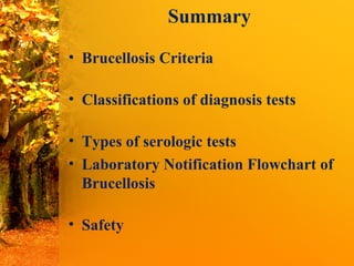 Laboratory diagnosis of brucellosis | PPT