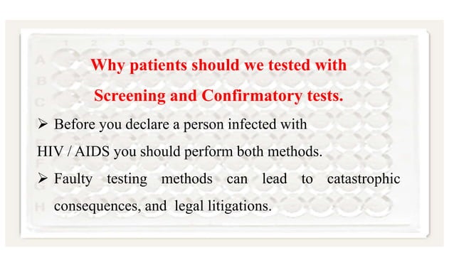 Laboratory diagnosis of (hiv) | PPTX | Infectious Diseases | Diseases ...
