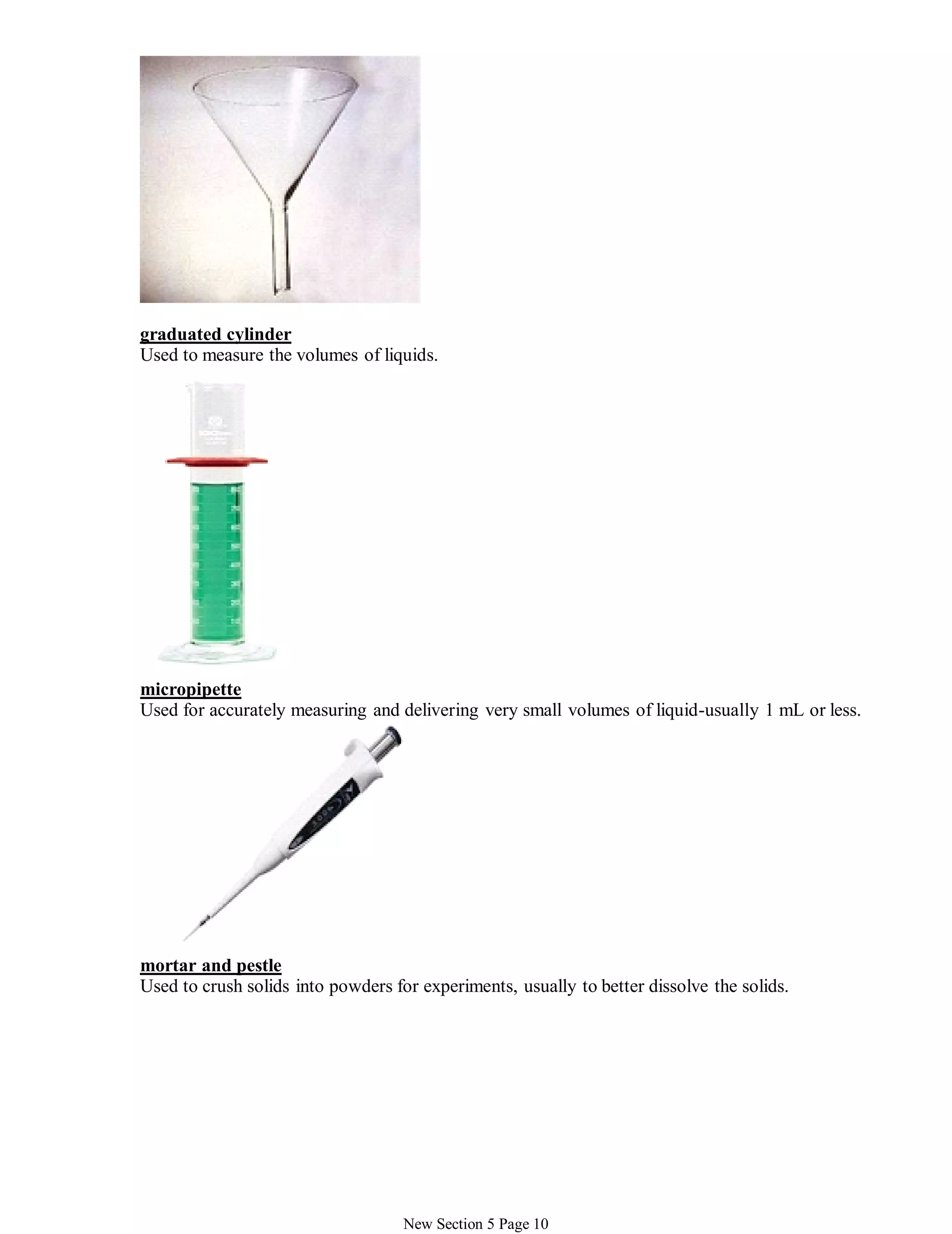 Laboratory equipment and apparatus | PDF