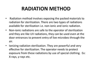 Radiation Method Example Laboratory hazards, safety and contamination | PDF