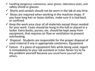 Laboratory hazards, safety and contamination | PPT