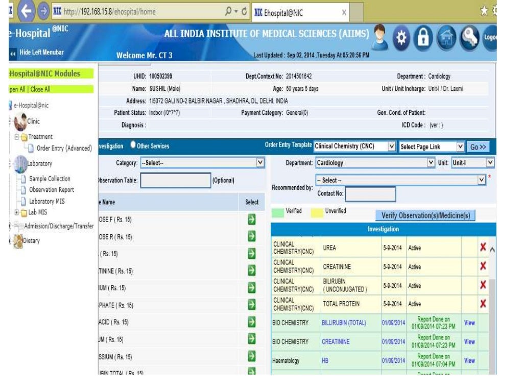Laboratory information system