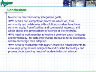 Laboratory Integration Laboratory Integration John Trigg | PPT