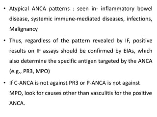 P Anca Pattern Laboratory Investigations In Rheumatology.pptx