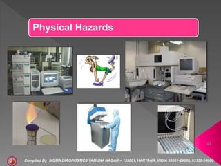 Physical Hazards
44
Compiled By SIGMA DIAGNOSTICS YAMUNA NAGAR – 135001, HARYANA, INDIA 93551-24000, 93150-24000
 