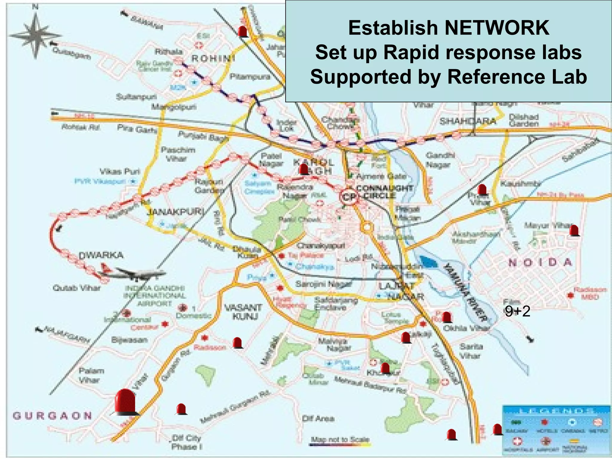 9+2 Establish NETWORK Set up Rapid response labs Supported by Reference Lab 