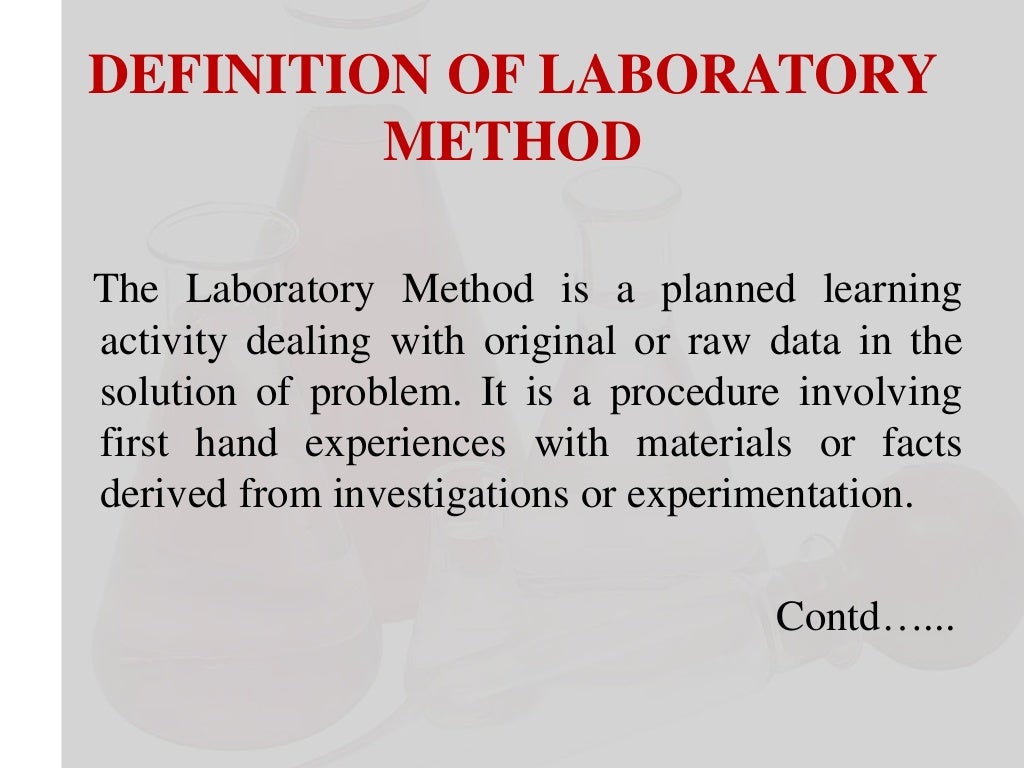 Laboratory method