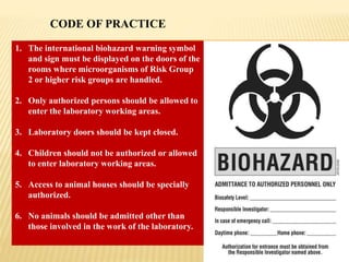 Laboratory oranization and biosafety requirements of microbiology ...