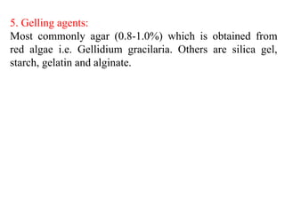 microbiologists guide to gelling agents: agar-agar,... laboratory organization and nutritional requirements.pptx